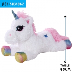 LICORNE COUCHEE 40CM