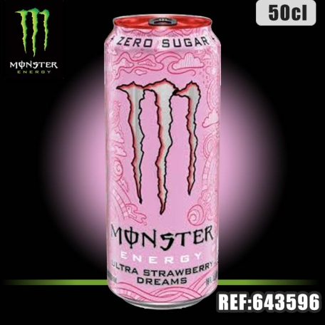 MONSTER STRAWBERRY SANS SUCRE Bte 50CL